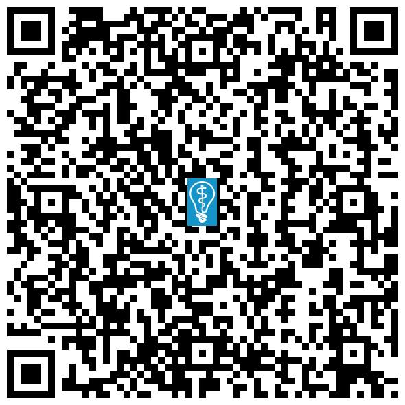 QR code image to open directions to Amir Sanjabi Dental in Downey, CA on mobile